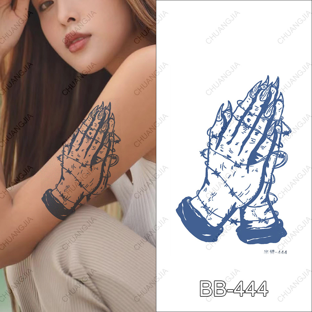 Wholesale Waterproof Temporary Cool Tattoo Design for Woman Men Fake Half Arm Sleeve Tattoo Sticker