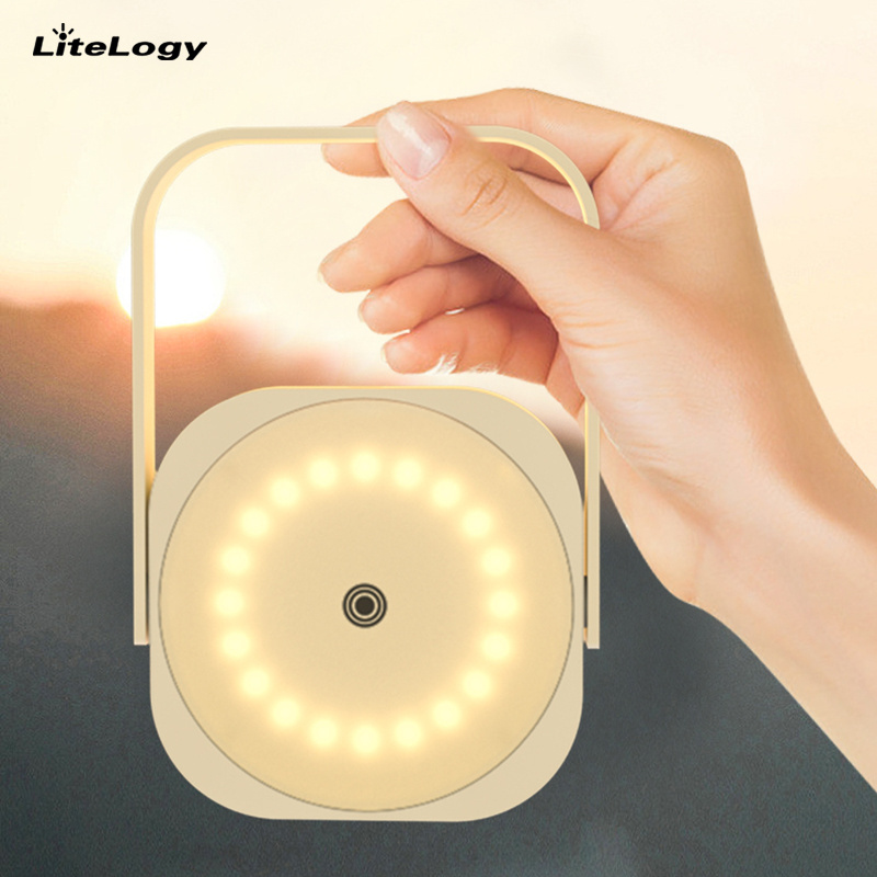 New Design LED Rechargeable Dimming Light  Portable Lamps Home Decor Luxury Touch Bedside Table Lamp