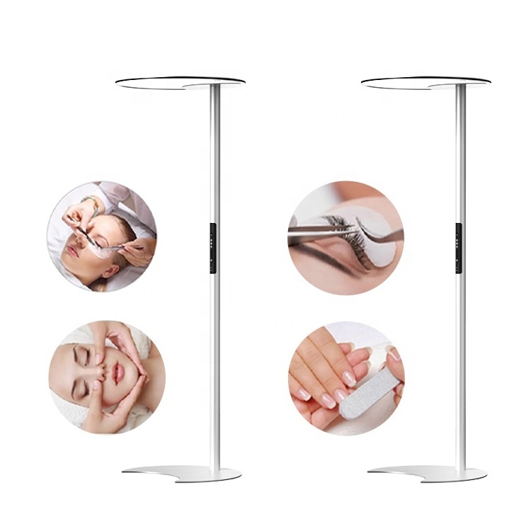 Customized Logo Half Moon Eyelash Extension Fill Light Lashes Nail Manicure Floor Lamps Beauty Salon Eyebrow Tattoo Light