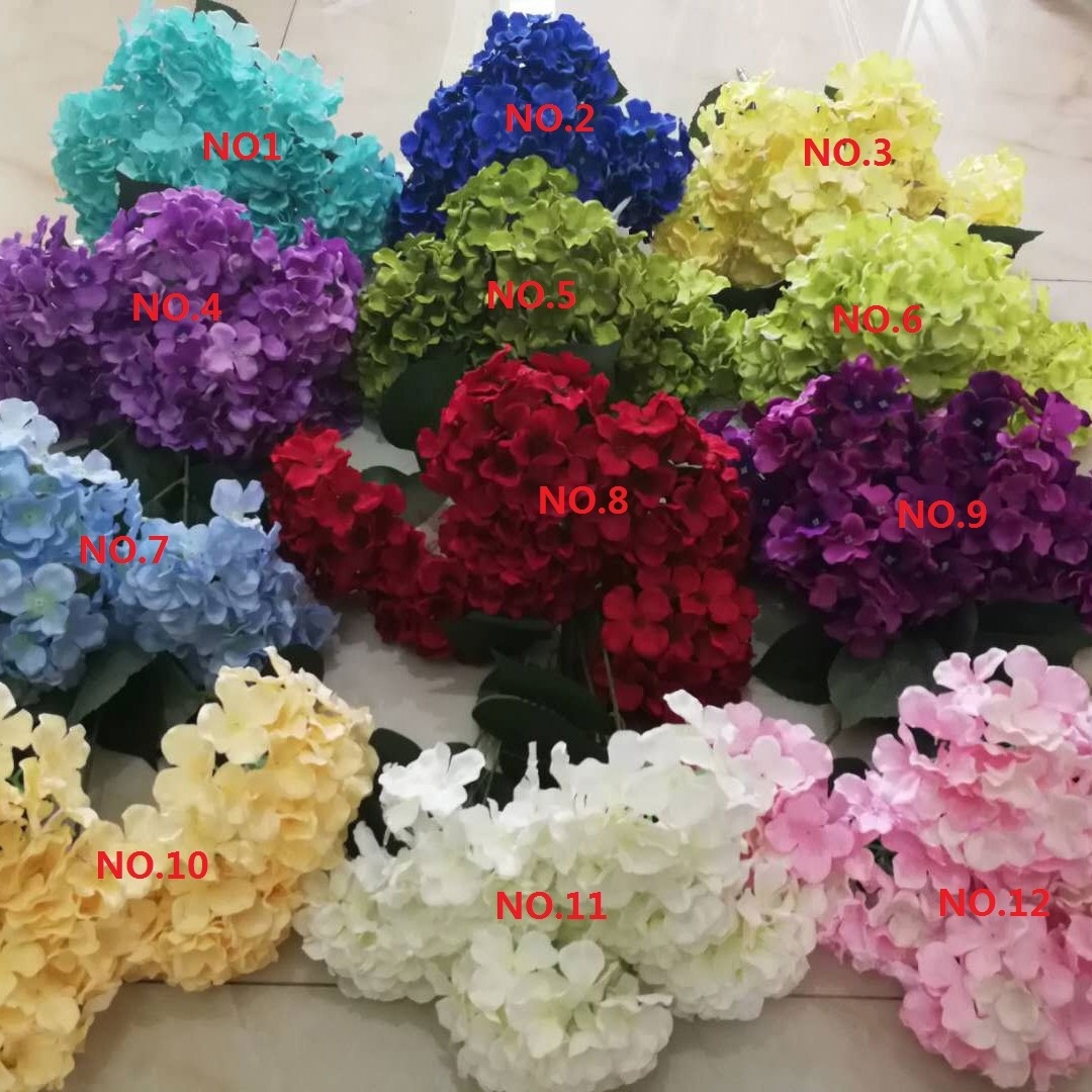 cheap wholesale artificial silk vision flowers wholesale hydrangea flowers