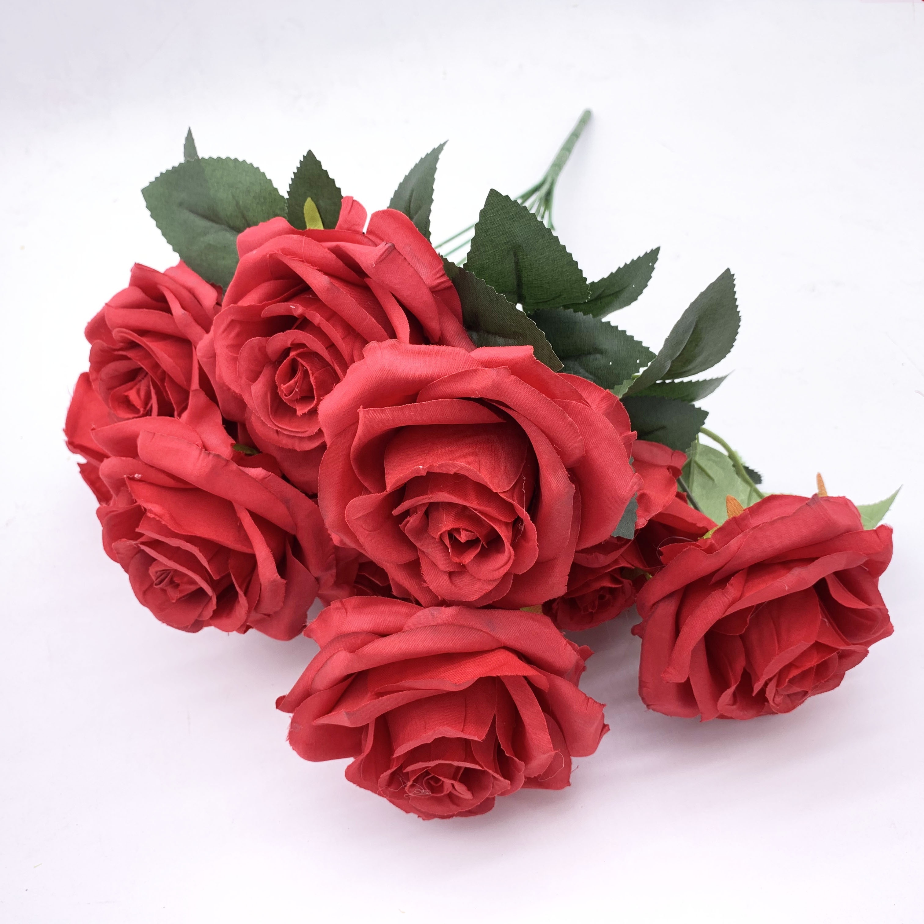 IFG artificial fake plastic flower single rose mix color red roses flower