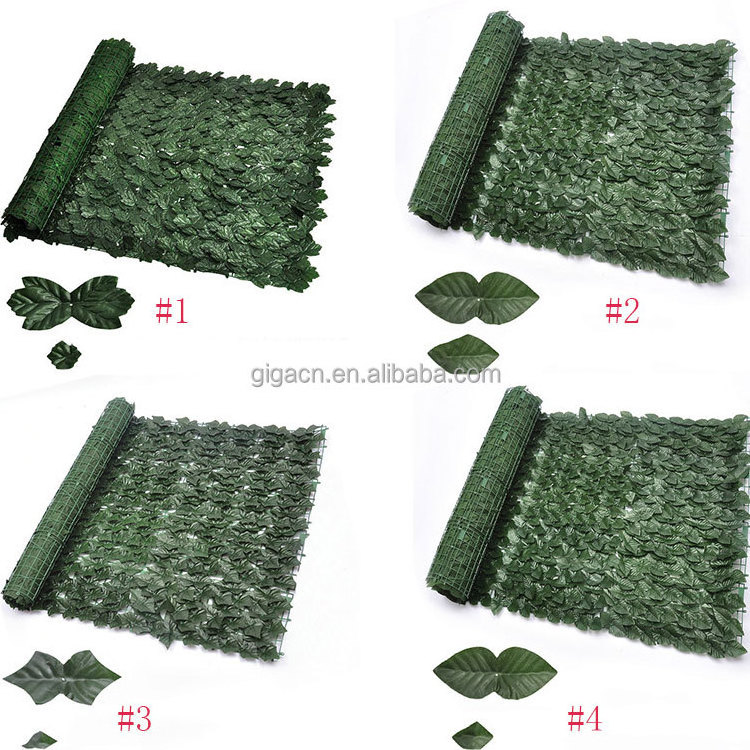 GIGA artificia retractable fence leaves partition outdoor plants garden guardrail adjustable bamboo fence