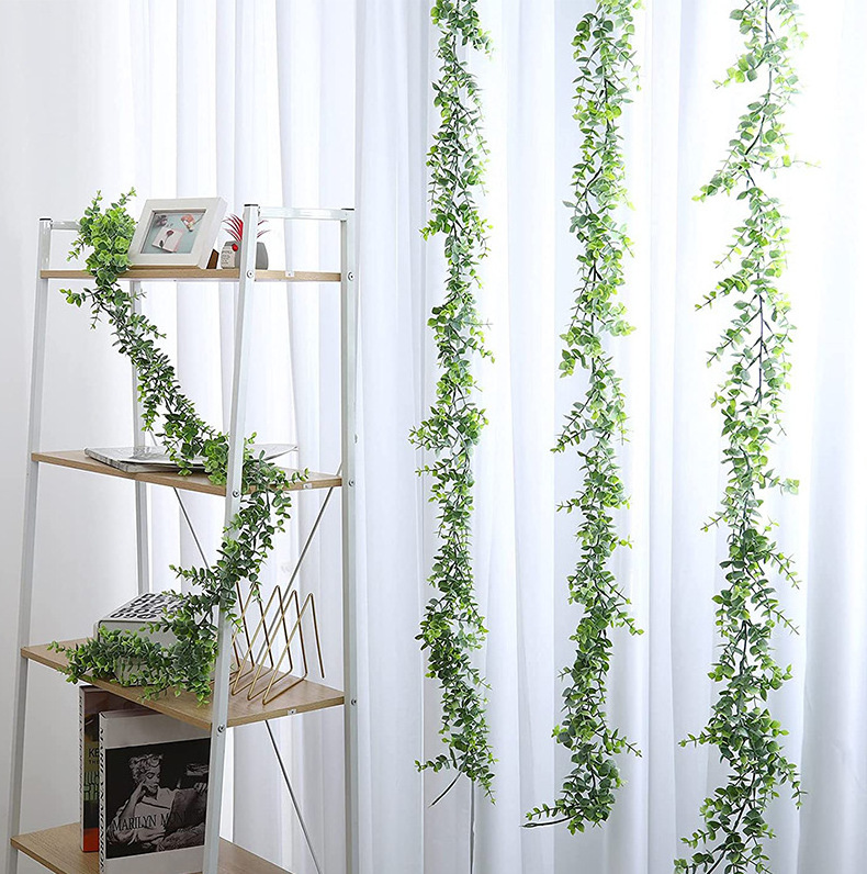 GIGA Artificial greenery artificial roll of eucalyptus leaf vine garland vine 1.8m wall hanging plants