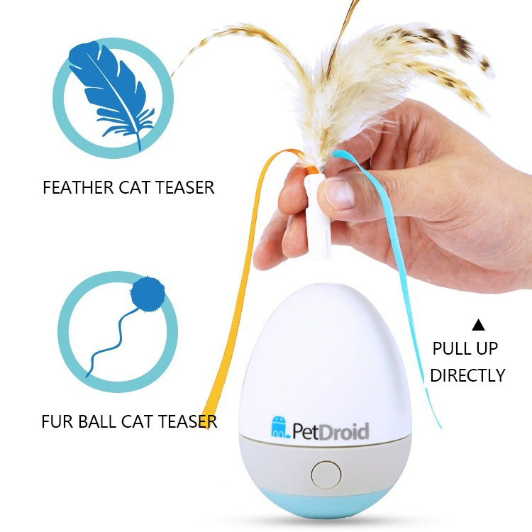 GIGWI automatic rotating standby cat laser toy interactive laser cat feather teaser toy