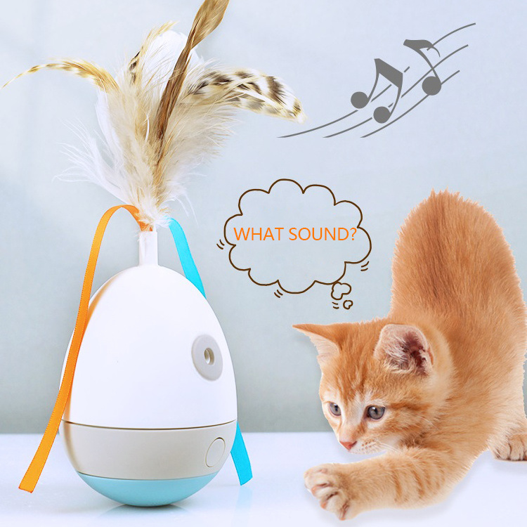 GIGWI automatic rotating standby cat laser toy interactive laser cat feather teaser toy