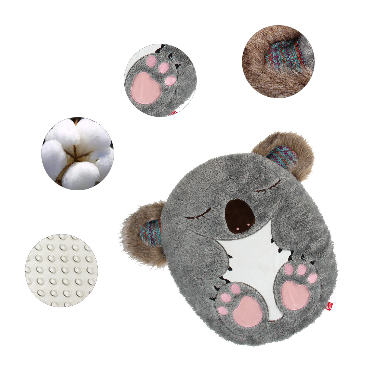 GiGwi Snoozy Friendz Sleep Cushion Cartoon Koala Cat Litter Super Soft Fabric Machine Washable Cat Mat