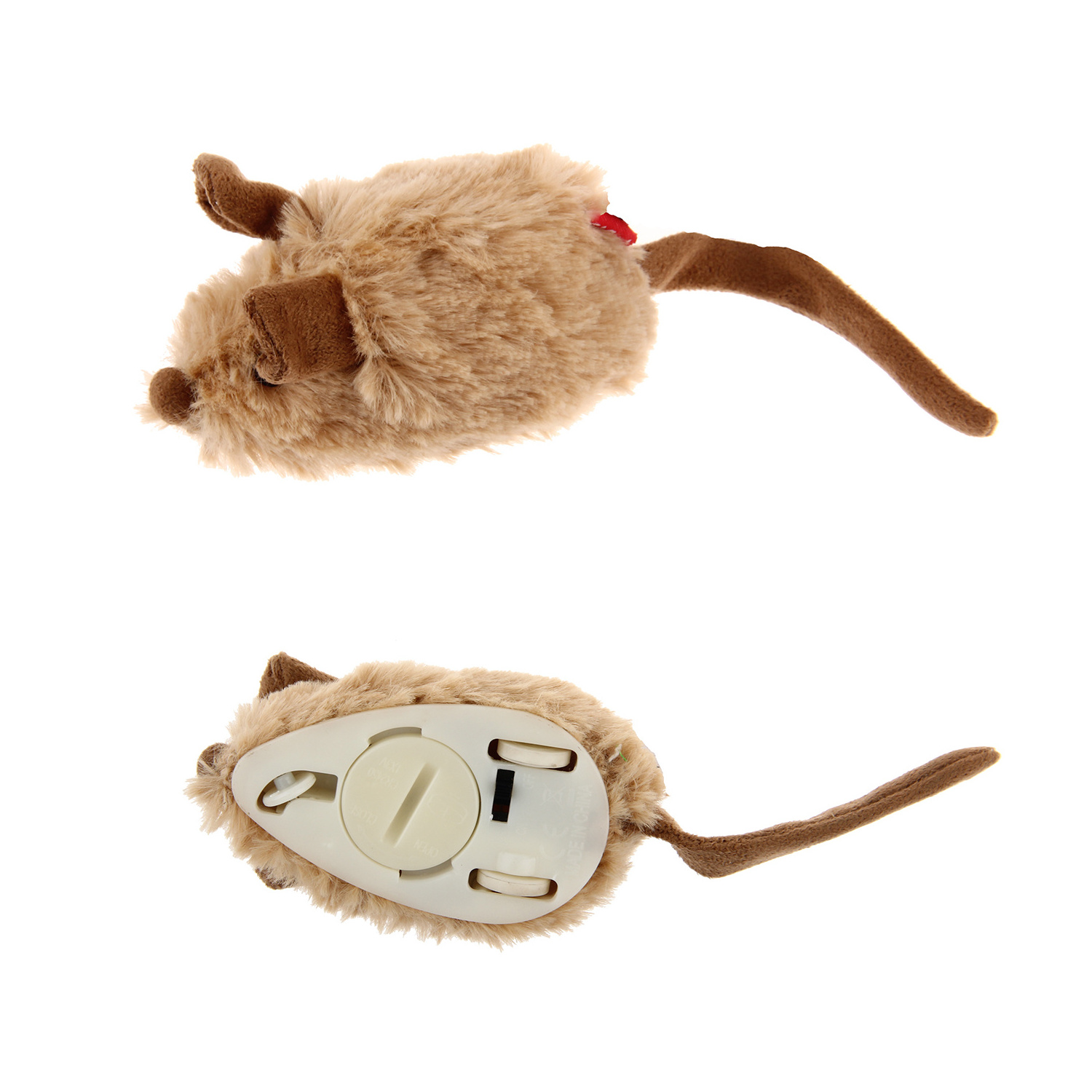 Gigwi Squeaking Cat Toy Mouse Electronic Moving Cat Toy, Automatic Mice Cat Toy with Furry Tail