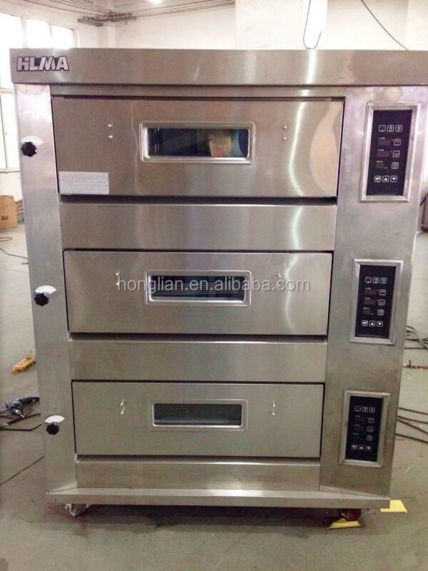 Restaurant Electric Pizza Baking Oven Commercial Bakery Gas Bread Deck Oven Automatic Baking Machines 2 Deck 6 Trays Oven Prices