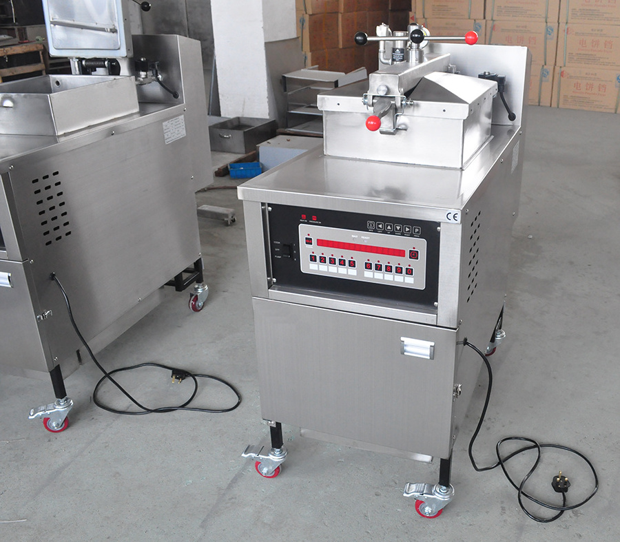 High quality CE ISO Henny Penny Broaster Gas Pressure Fryer/ Electric Fried chicken fryer  with Oil Filter for Sale