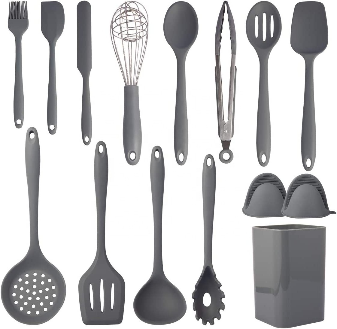 Hot sale Cooking Utensils Set Silicone Kitchen Utensil Set 15PCS Kitchen Tool Sets essentials for new home