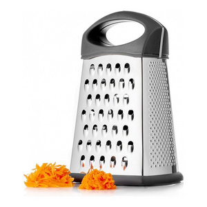 Best selling box Grater Stainless Steel 4-Sided Vegetable Slicer Cheese Grater With Non-Slip Bottom