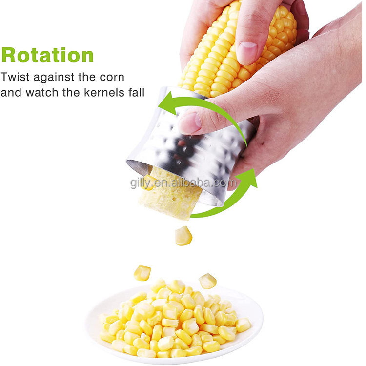 New full Stainless Steel Corn Stripper Cutter Cob Corns Peeler machine grater slicer Corn Thresher remover tool