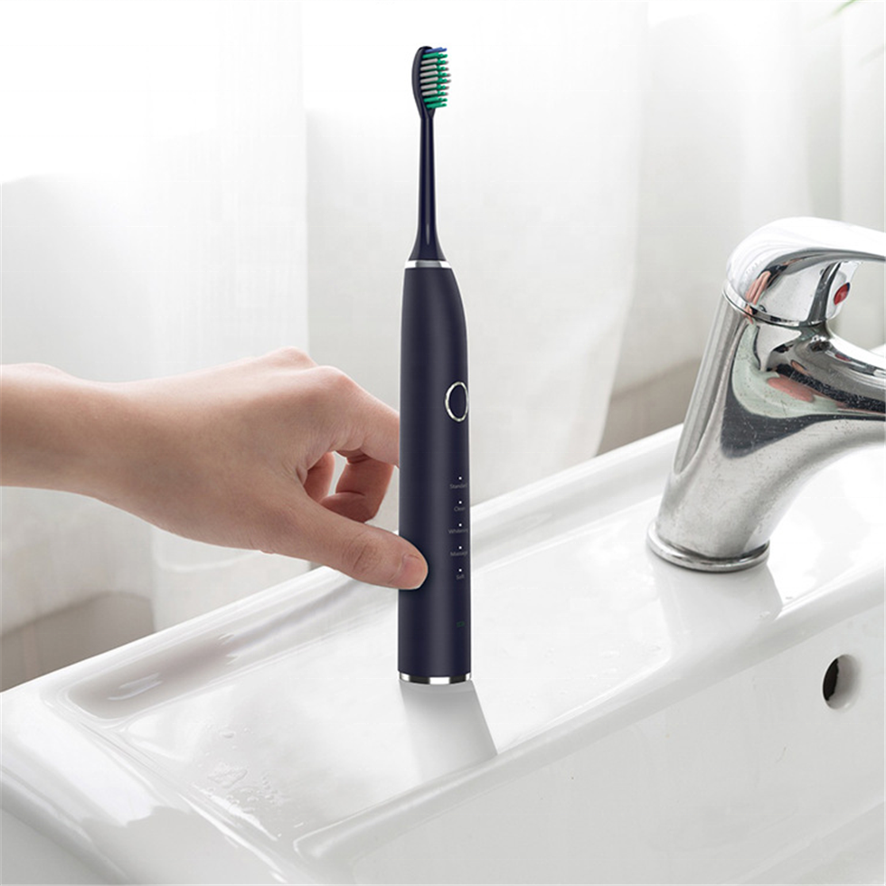 USB soft bristle replacement brush head rechargeable electric toothbrush IPX8 waterproof smart sonic electric toothbrush