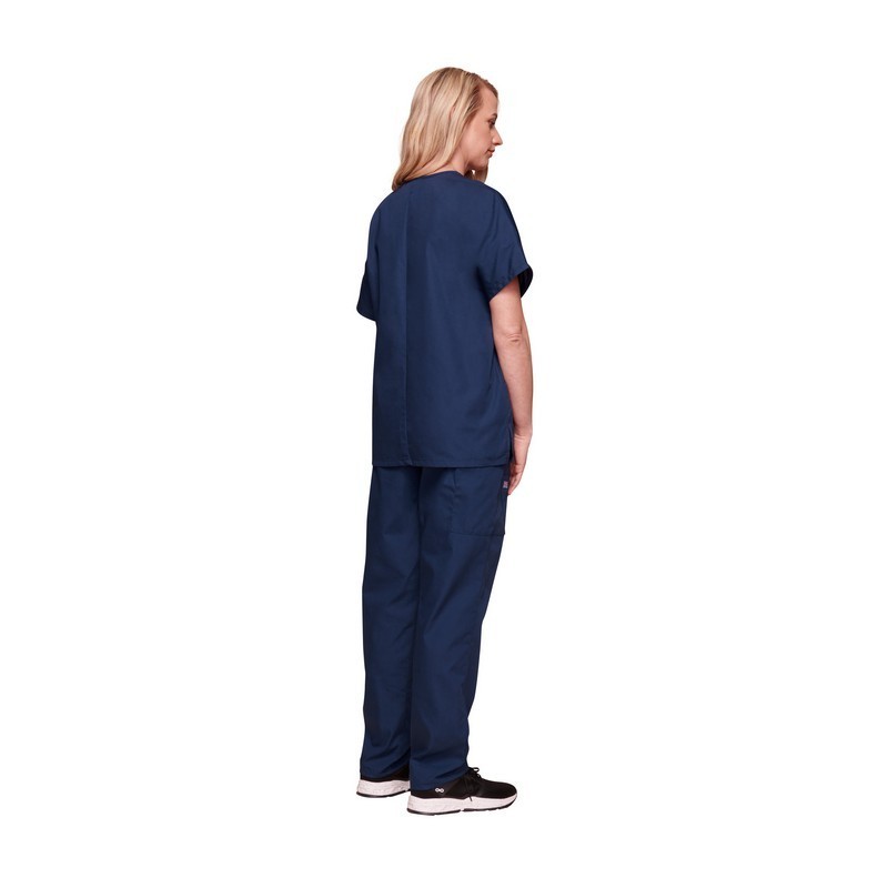 CHEROKEE V-NECK TOP Nursing Set Nurse Hospital Uniform Medical Uniform For Women Navy Blue Polyester Cotton