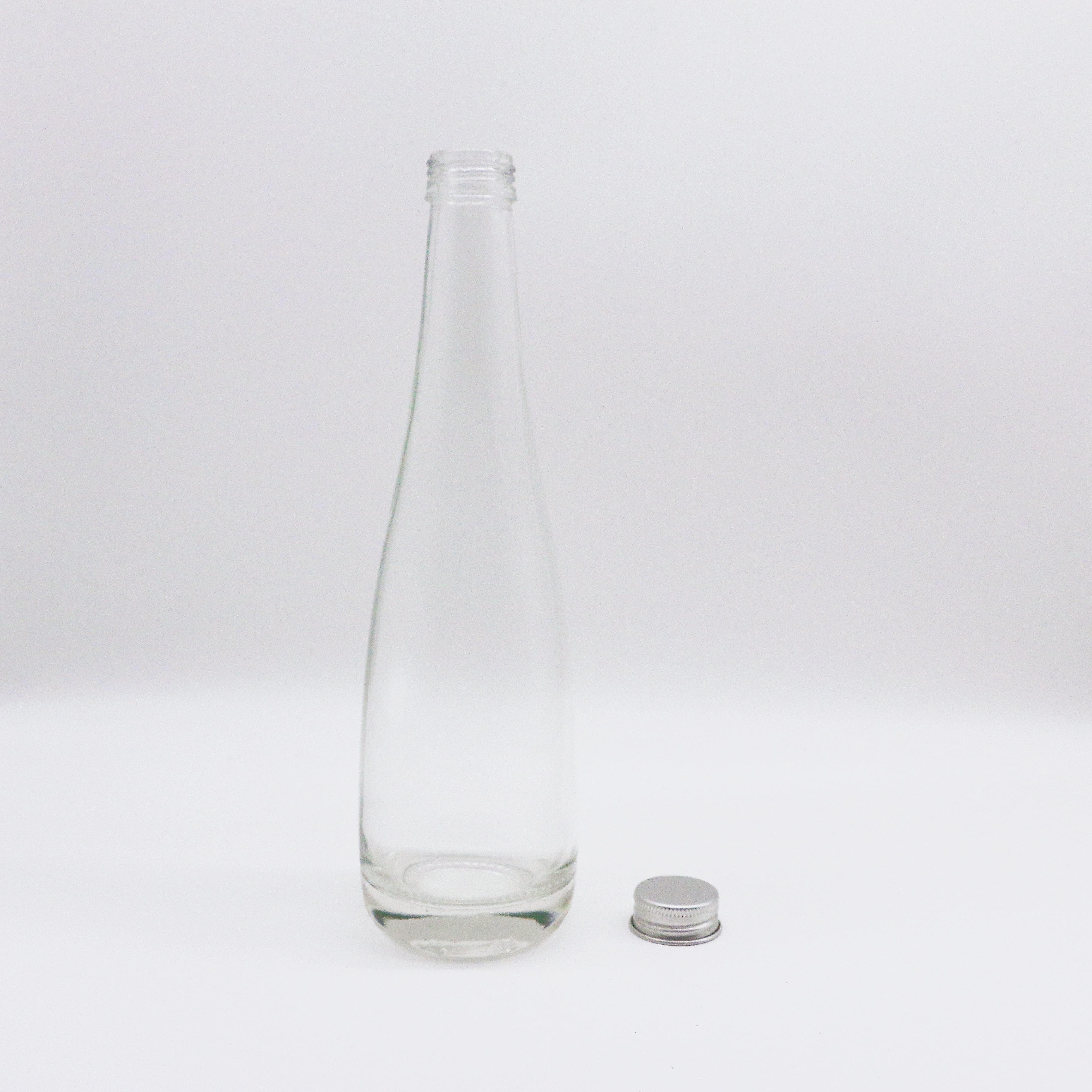 300mL 500mL Clear spring sparkling wster soda empty glass bottle Fiji Natural glass bottle