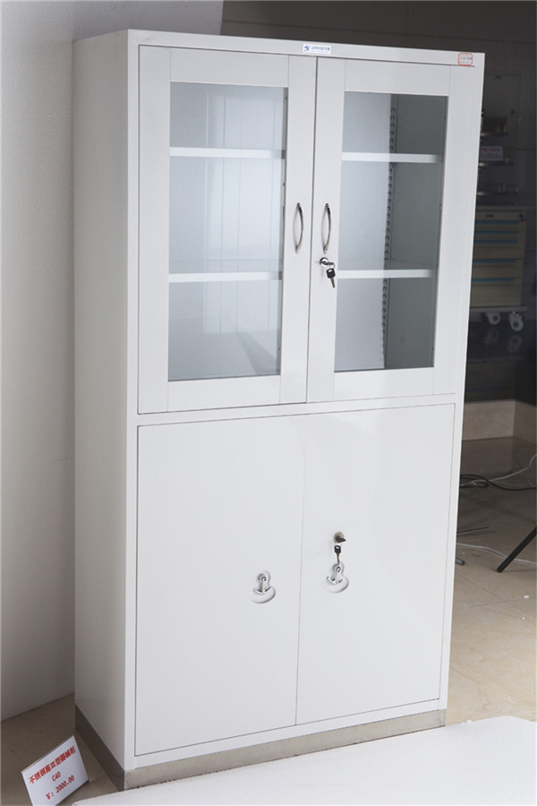 Ginee Medical medical use cheap and fine moisture-proof  rust-proof  stainless steel seat instrument cabinet