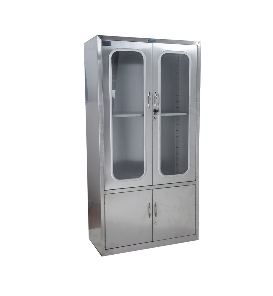 Ginee Medical  high level waterproof  rust-proof fireproof  stainless steel medical instrument cabinet use in lab