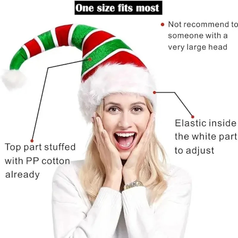 Xmas Winter Crazy Party Christmas Elf Hat