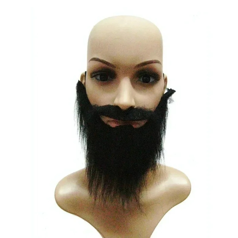 Festival Supplies Men U Shape Artificial Beard  Party Long Fake Beard