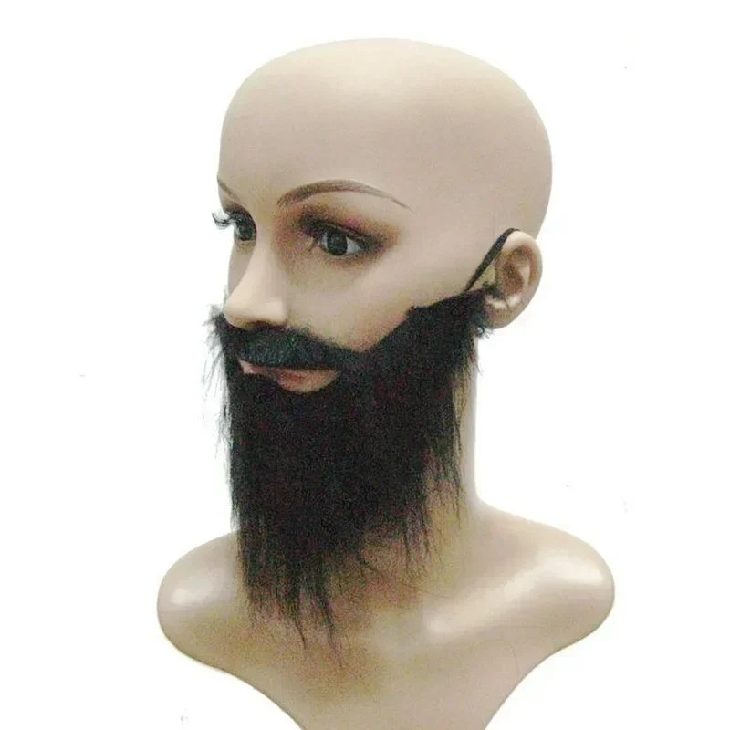 Festival Supplies Men U Shape Artificial Beard  Party Long Fake Beard