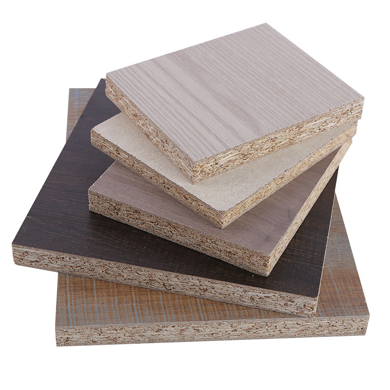 High Gloss 4X8' Melamine Sanded Sheets Rice Husk Wood Textured Osb Raw Mdf 18Mm Melamine Colored Particle Board