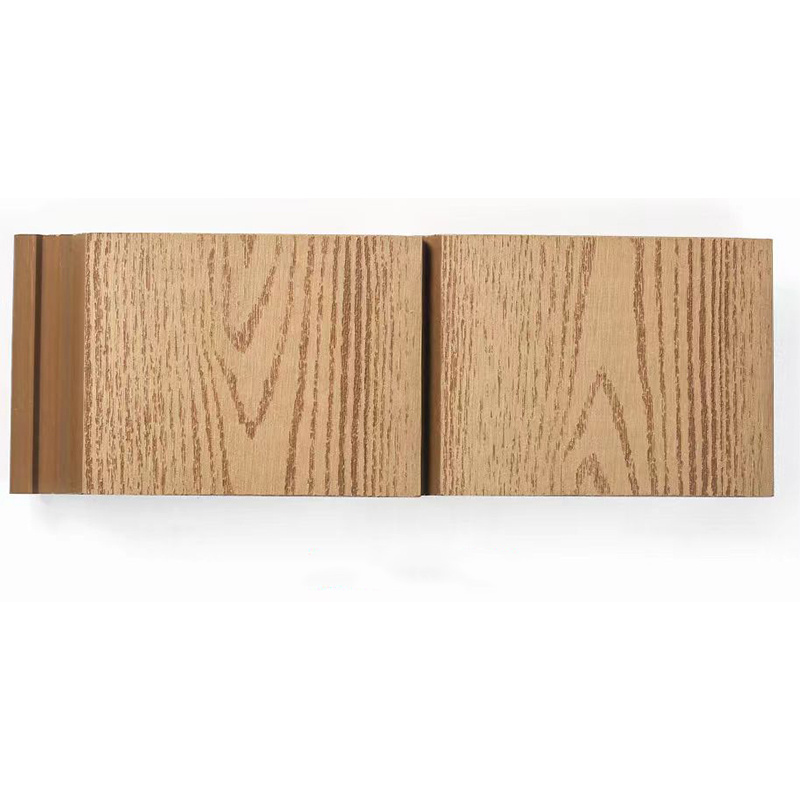 Easy To Install Uv Resistant Pvc Coating Teak Plastic Composite Wall Panel Wpc For Wall Decoration