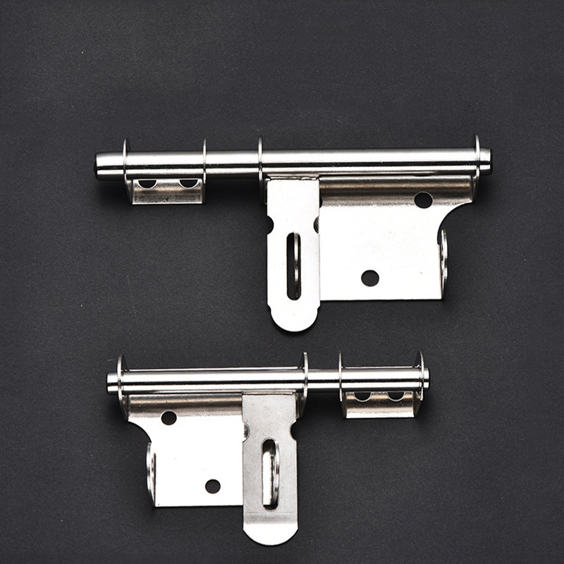 Gmart New Installation Kit 90 Degree White Brass Residential Cabinet Doors Lock Gate Latch Slide Bolt For Cabinet Doors