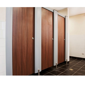 Wall Commercial Panel Wooden Phenolic Board Shower Bathroom Compact Price HPL Toilet Partitions