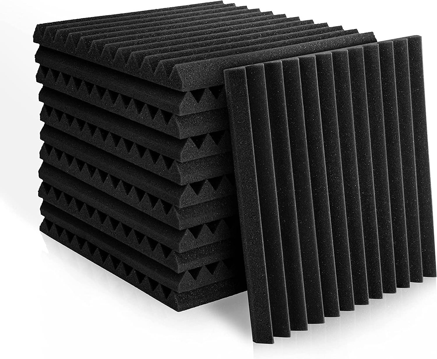 Adhesive Bass Trap Foam Roll Room Sound Absorbing Soundproofing Music Studio Noise Reducing Polyester 3D Wall Acoustic Panels