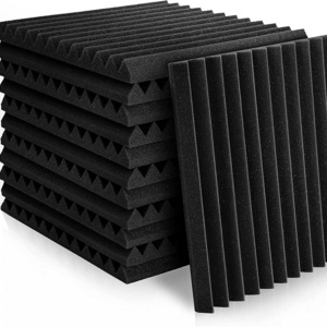 Adhesive Bass Trap Foam Roll Room Sound Absorbing Soundproofing Music Studio Noise Reducing Polyester 3D Wall Acoustic Panels