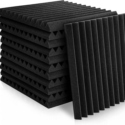 Adhesive Bass Trap Foam Roll Room Sound Absorbing Soundproofing Music Studio Noise Reducing Polyester 3D Wall Acoustic Panels