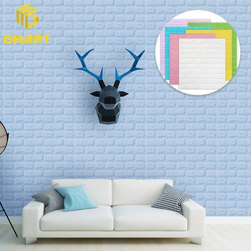 Nursery Nature Adhesion Wall Stickers Tiles Geometric Manufachrer Pvc Self Adhesive Wallsticker 3D Peel And Stick Wallpapers