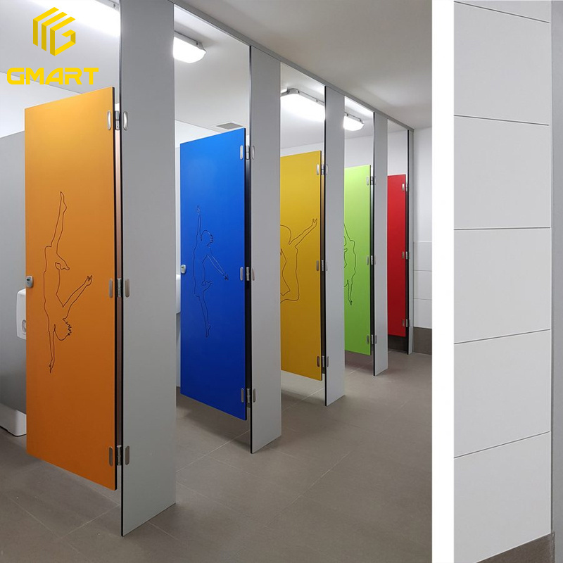 Gmart Hpl Compact Laminate School Partition Washroom Showroom/Nigeria Partition Toilet Cubicles System Bathroom Partition