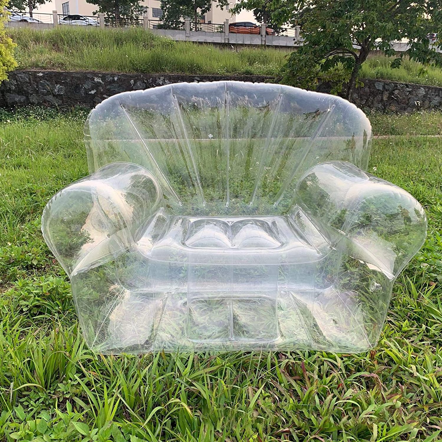 High Quality Bubble Segoal Lounger Air Couch Pull Out Bed Dorm Sofa Large Living Room Furniture Lounge Inflatable Pvc Chairs