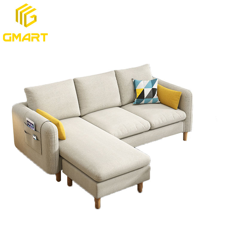 Gmart Minimalist Design Living Room Furniture Model Sofa Headrest Led Outdoor Pink L Shape 3 Seater Original Suede Sofa Beds