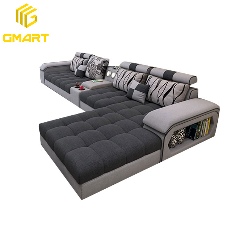 Gmart Good Quality Sitting Room Deco Beanbag Sofa Mattress Orange Thick Hand Shaped 4 Seater Double Bunk Microfiber Bed Cum Sofa