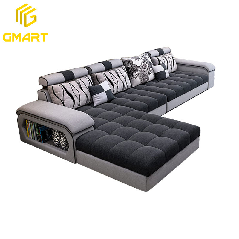 Gmart Minimalist Design Living Room Furniture Model Sofa Headrest Led Outdoor Pink L Shape 3 Seater Original Suede Sofa Beds