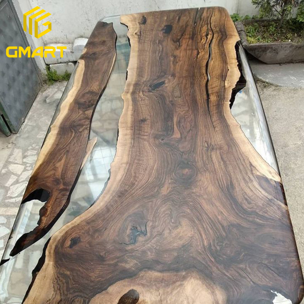 Gmart Wholesale Wooden Slab Tables Resin Epoxy, China Factory Custom Made Epoxy River Tables/