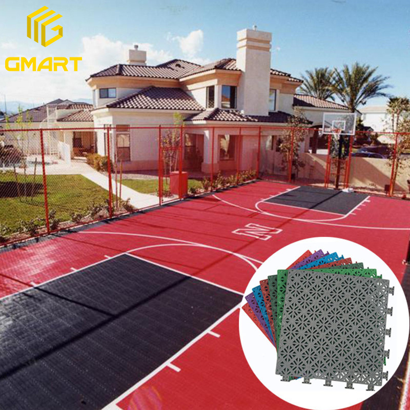 Event Industrial Mats Waterproof Drainage Roller Plastic Modular Tennis Court Tiles Multi-Sport Outdoor Interlocking Flooring