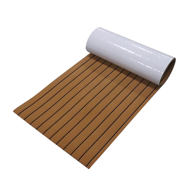 Gmart Cruise Ship Mat Eva Foam Rubber Brown Rv Teak Vinyl Marine Flooring Eva Foam Marine Boat Yacht Flooring Yacht Floor Roll