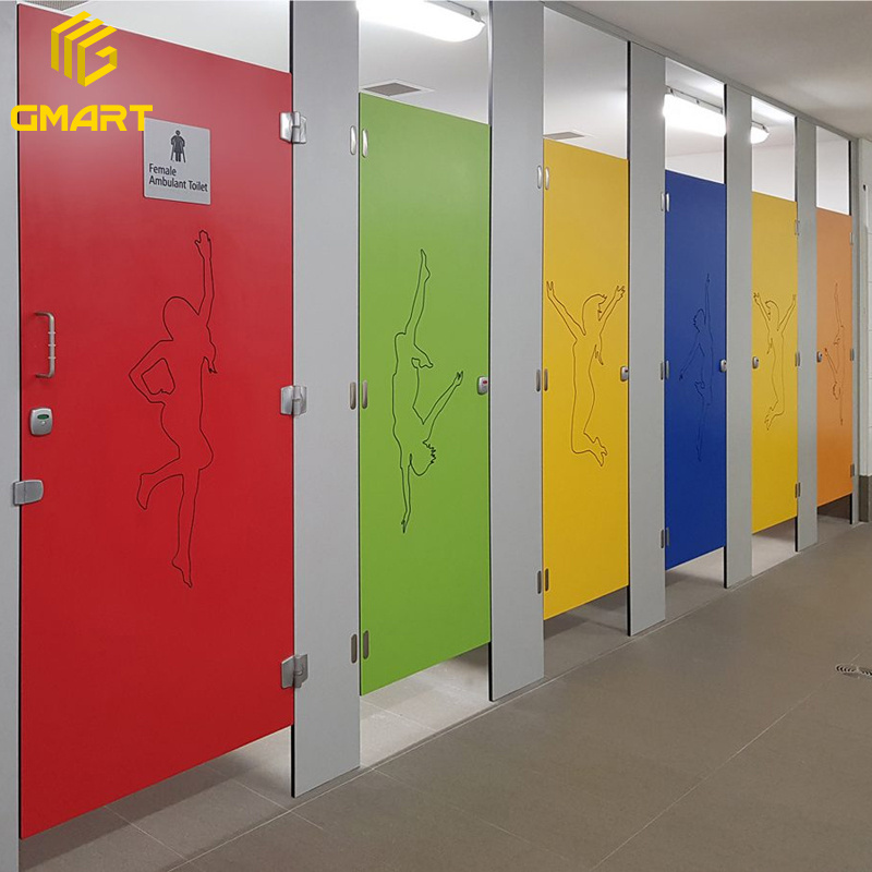 Gmart Hpl Compact Laminate School Partition Washroom Showroom/Nigeria Partition Toilet Cubicles System Bathroom Partition