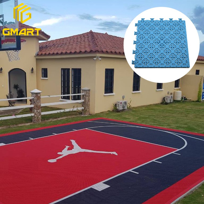 Event Industrial Mats Waterproof Drainage Roller Plastic Modular Tennis Court Tiles Multi-Sport Outdoor Interlocking Flooring