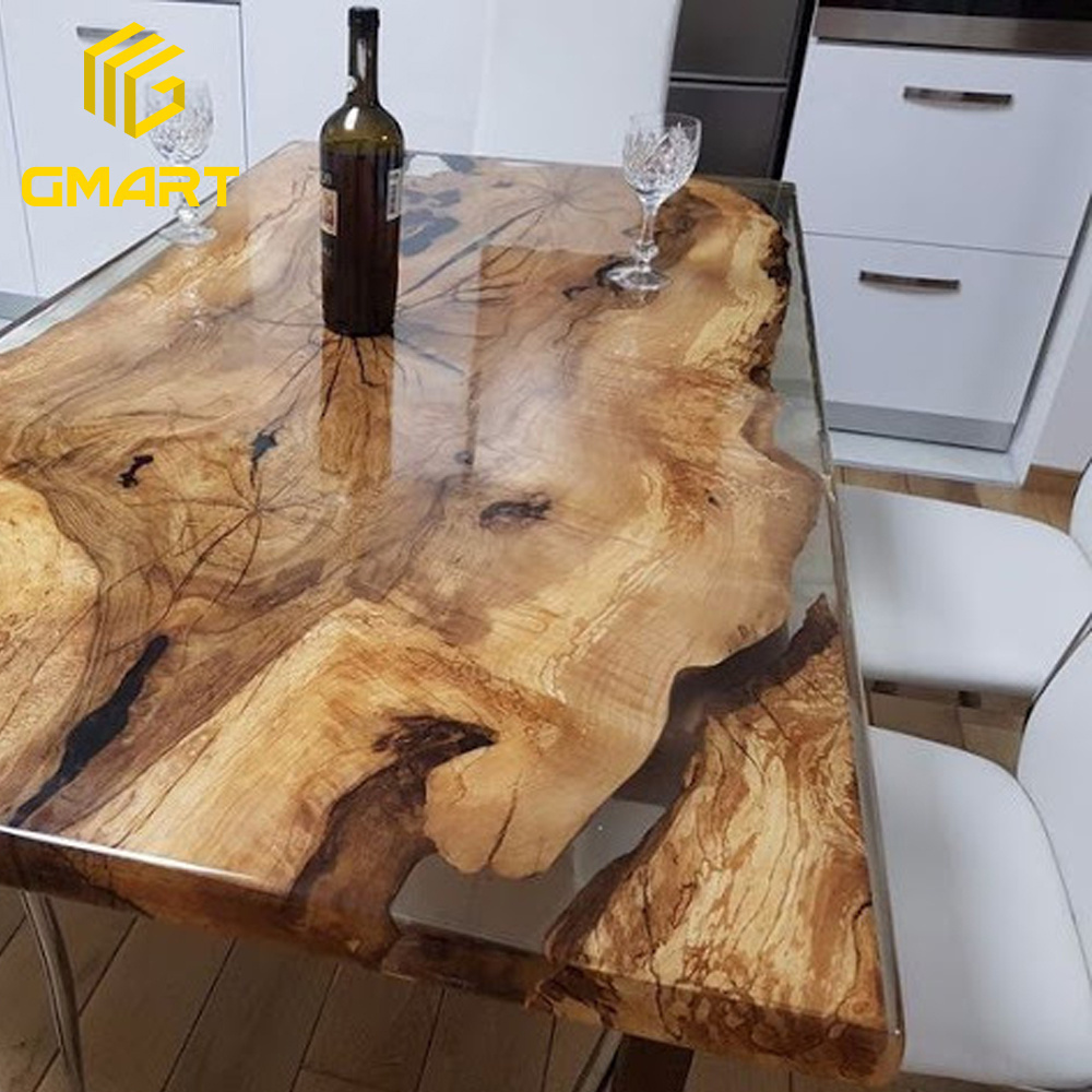 Gmart Wholesale Wooden Slab Tables Resin Epoxy, China Factory Custom Made Epoxy River Tables/