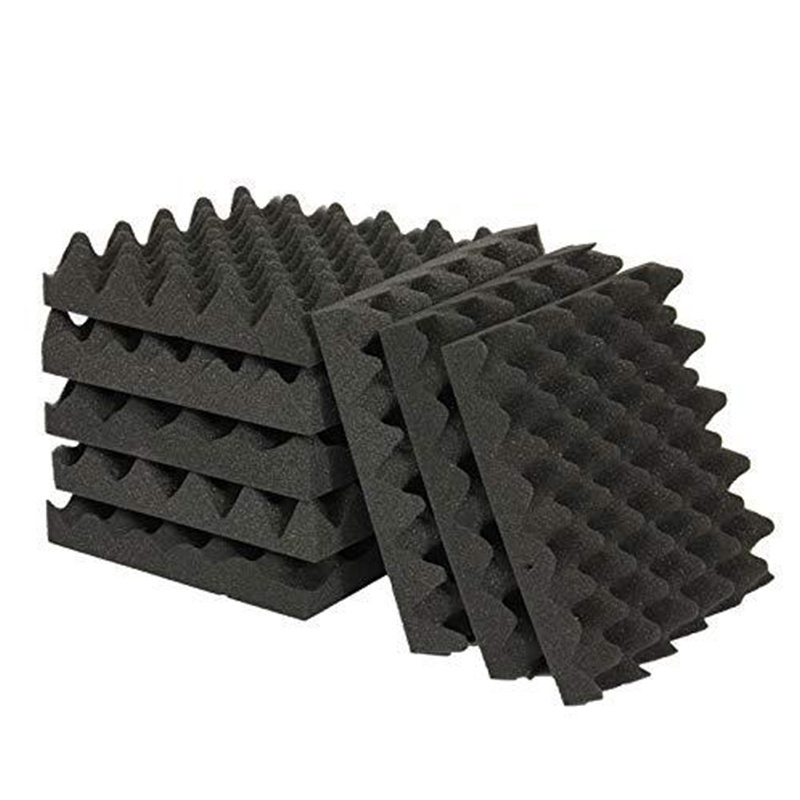 Thick 3D Decorative Office Partitions Acoustic Foam Panels Eggs Hexagon White Wall Sound Polyester Proof Foam Panels