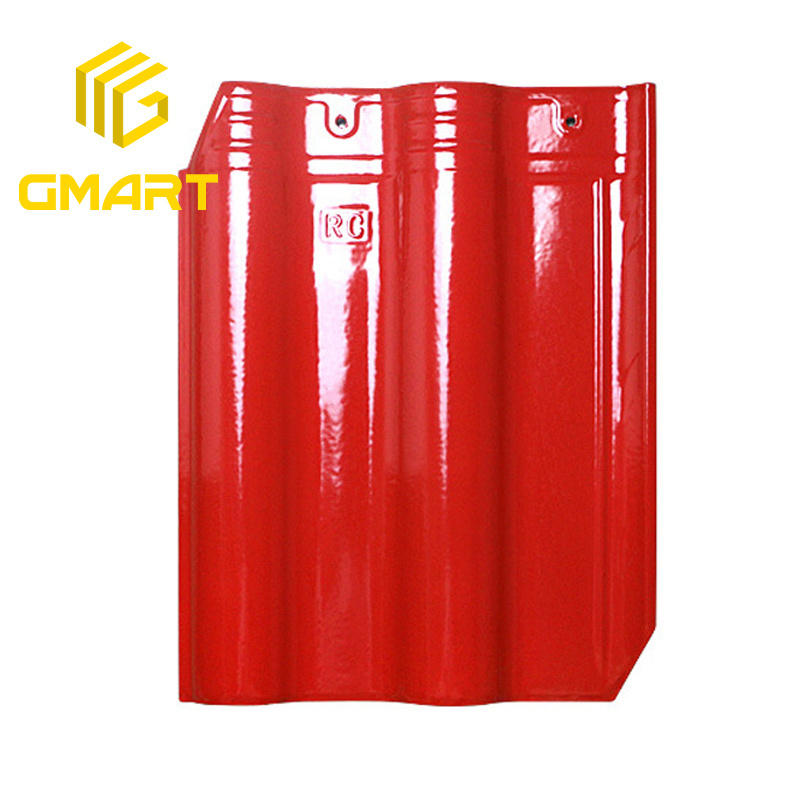 Gmart Hot Selling Heat Resistant Solar Panel Roof Tiles, Cheap Price Fireproof Plastic Roofing Tiles/