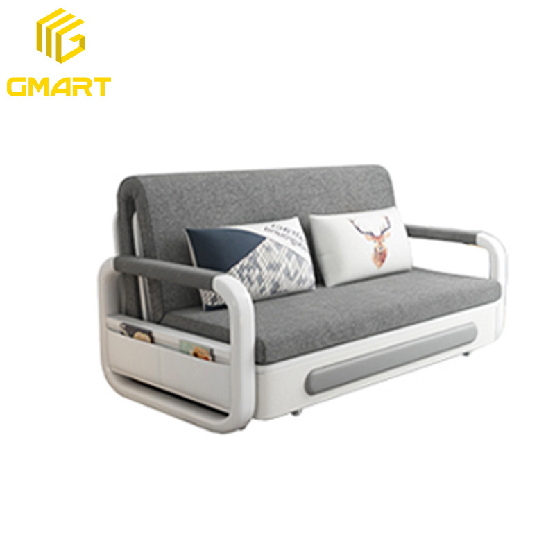 Gmart Good Quality Sitting Room Deco Beanbag Sofa Mattress Orange Thick Hand Shaped 4 Seater Double Bunk Microfiber Bed Cum Sofa