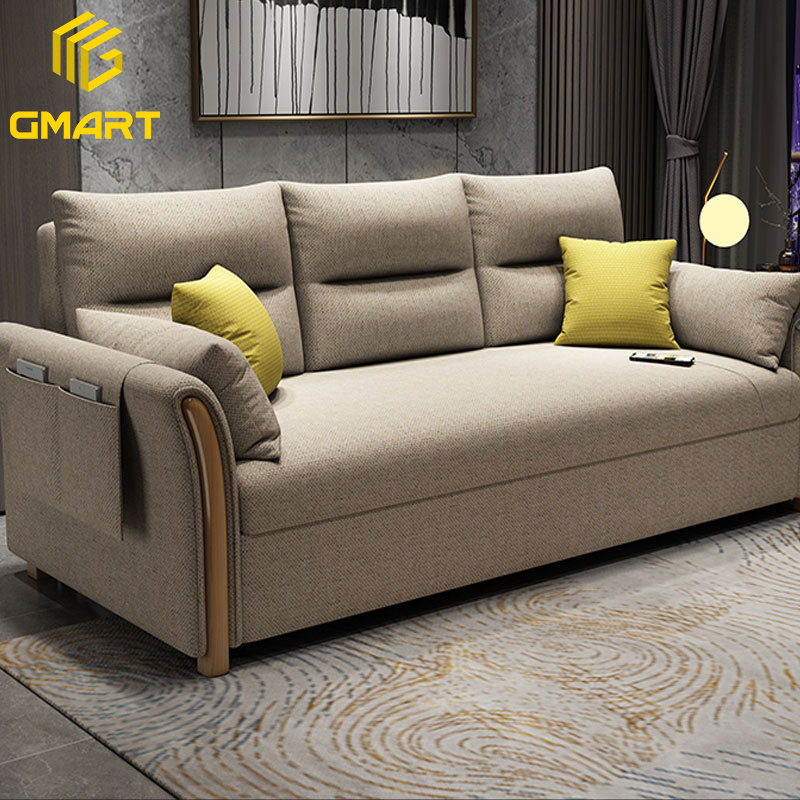 Gmart Good Price Sitting Room Furniture Decorative Chaise Sofa Adult 240*151 Half Moon 3 Seat Individual Sofa Set Furniture