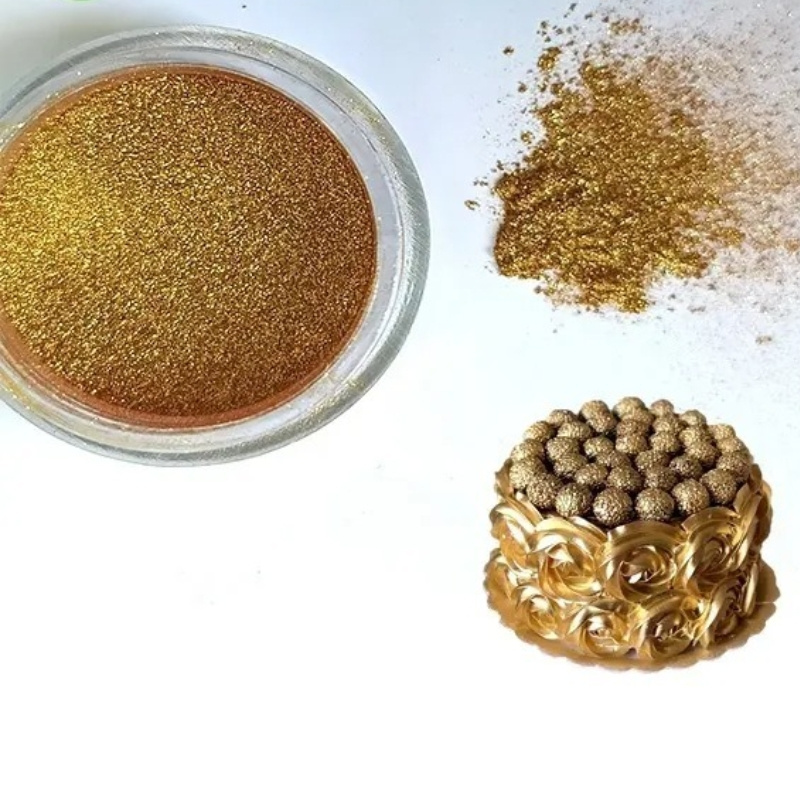 Edible glitter series- Pearl Powder Bottle Food Grade Luster Dust Metallic Edible Glitter Cake Decoration for Drinks & Cake Art