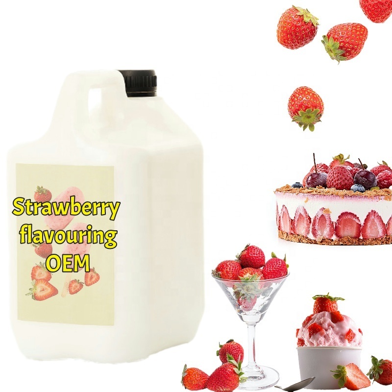 High concentration Strawberry fruit flavor concentrate concentrated liquid food flavoring bulk food flavoring