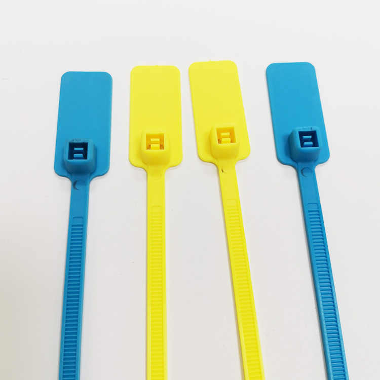 Nylon Cable Ties Name Tag Plate Labels For Labeling Plastic Security Seal